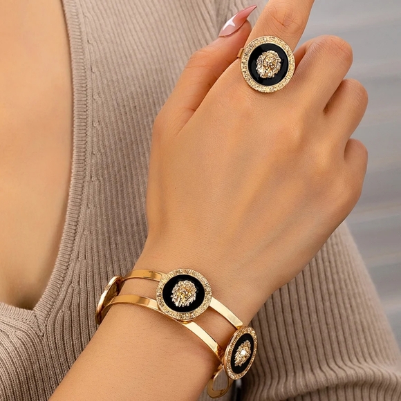 Lion Bracelet​ And Ring Set - Picture 1 of 2